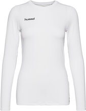 Hml First Performance Women Jersey L/S T-shirts & Tops Long-sleeved Hvit Hummel*Betinget Tilbud