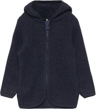 Jacket Ears Soft Wool Tops Sweatshirts & Hoodies Hoodies Navy Huttelihut