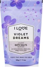 I Love Signature Bath Salts Violet Dreams 500G Beauty Women Skin Care Bath Products Nude I LOVE