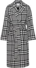 Ihjannet Check Ja2 Outerwear Coats Winter Coats Black ICHI
