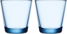 Kartio Tumbler 21Cl Aqua 2Pcs Home Tableware Glass Drinking Glass Blue Iittala