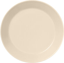 Teema Plate 21Cm Linen Home Tableware Plates Dinner Plates Creme Iittala*Betinget Tilbud