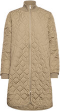 Padded Quilt Coat Quiltet Jakke Beige Ilse Jacobsen