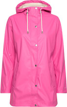 Rain Jacket Outerwear Rainwear Rain Coats Pink Ilse Jacobsen
