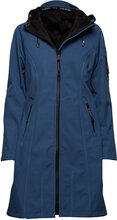 Functional Raincoat Outerwear Rainwear Rain Coats Blå Ilse Jacobsen*Betinget Tilbud