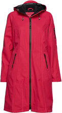 Functional Raincoat Outerwear Rainwear Rain Coats Rød Ilse Jacobsen*Betinget Tilbud
