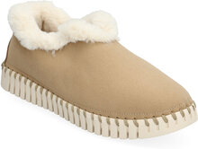 Flats Slippers Tøfler Beige Ilse Jacobsen*Betinget Tilbud