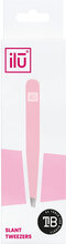 Ilu Tweezers Slant, Pink Beauty Women Makeup Face Makeup Tools Nude ILU