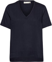 Blakeiw V Top Tops T-shirts & Tops Short-sleeved Navy InWear