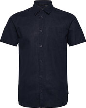 Inglow Tops Shirts Short-sleeved Navy INDICODE
