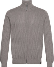 Inhuber Knitwear Full Zip Jumpers Grå INDICODE*Betinget Tilbud