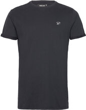 Inkloge Tops T-shirts Short-sleeved Black INDICODE