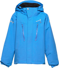 Storm Hardshell Jacket Kids Moss 86/92 Sport Shell Clothing Shell Jacket Blue ISBJÖRN Of Sweden