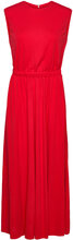 Long Midi Length Dress Dresses T-shirt Dresses Rød IVY OAK*Betinget Tilbud