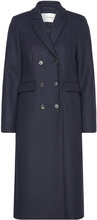 Double Breasted Coat Outerwear Coats Winter Coats Blue IVY OAK