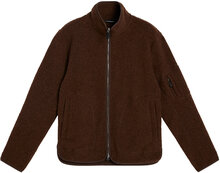 Dustin Wool Fleece Jacket Designers Sweatshirts & Hoodies Fleeces & Midlayers Brown J. Lindeberg