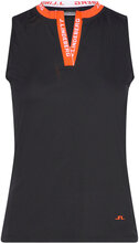 Leya Sleeveless Top Tops T-shirts & Tops Sleeveless Black J. Lindeberg