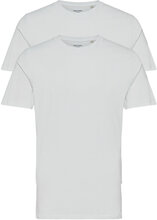 Jacbasic Crew Neck Tee Ss 2 Pack T-shirts Short-sleeved Hvit Jack & J S*Betinget Tilbud