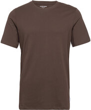 Jjeorganic Basic Tee Ss O-Neck T-shirts Short-sleeved Brun Jack & J S*Betinget Tilbud
