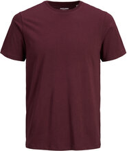 Jjeorganic Basic Tee Ss O-Neck T-shirts Short-sleeved Burgunder Jack & J S*Betinget Tilbud