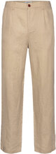 Jpstkarl Jjmatsson Dek Trousers Linen Trousers Beige Jack & J S*Betinget Tilbud