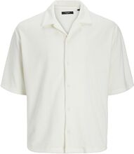 Jprbla Terry Ss Resort Shirt Tops Shirts Short-sleeved White Jack & J S