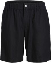 Jpstbill Lawrence Linen Shorts Mid Sn Bottoms Shorts Casual Black Jack & J S