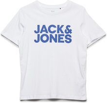 Jjecorp Logo Tee Ss O-Neck Noos Jnr Tops T-shirts Short-sleeved White Jack & J S