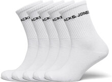 Jacbasic Logo Tennissock 5 Pack Noos Jnr Sockor Strumpor White Jack & J S