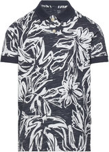 Jorlafayette Aop Ss Polo Jnr Tops T-shirts Polo Shirts Short-sleeved Polo Shirts Navy Jack & J S