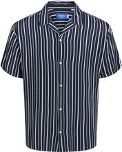 Jorluke Aruba Resort Shirt Ss Jnr Tops Shirts Short-sleeved Shirts Navy Jack & J S