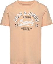 Jjelogo Tee Ss O-Neck 2 Col Ss24 Sn Mni Tops T-shirts Short-sleeved Coral Jack & J S