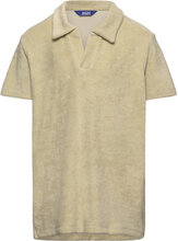 Jprbla Terry Ss Split Neck Jnr Tops T-shirts Polo Shirts Short-sleeved Polo Shirts Green Jack & J S