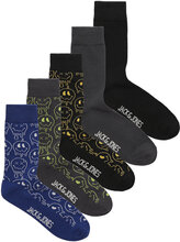 Jacmelted Smile Socks 5 Pack Jnr Sockor Strumpor Multi/patterned Jack & J S