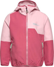 Turbulence Hooded Jkt K Sport Rainwear Jackets Pink Jack Wolfskin