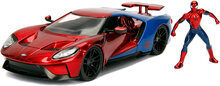 Marvel Spiderman 2017 Ford Gt 1:24 Toys Toy Cars & Vehicles Toy Cars Multi/patterned Jada Toys