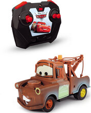 Rc Disney Cars Turbo Racer Mater Toys Remote Controlled Toys Multi/patterned Jada Toys