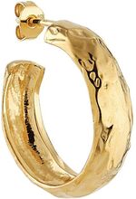 Big Bruised Heart Hoop Designers Jewellery Earrings Hoops Gold Jane Koenig