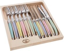 Bestiksæt 12 Stk Laguiole Home Tableware Cutlery Cutlery Set Multi/patterned Jean Dubost
