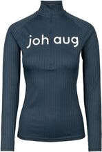 Rib Tech Half Zip T-shirts & Tops Long-sleeved Marineblå Johaug*Betinget Tilbud