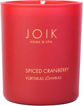 Joik Home & Spa Scented Candle Spiced Cranberry -Limited Edition Christmas Collection Duftlys Nude JOIK