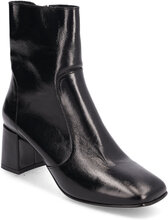 225-Amalric Cuir Vieilli Shoes Boots Ankle Boots Ankle Boot - Heel Svart Jonak Paris*Betinget Tilbud