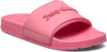 Breanna Embossed - Slider With Dtm Logo Shoes Summer Shoes Sandals Pool Sliders Pink Juicy Couture