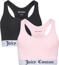 Juicy Couture Crop Top 2Pk Hanging Night & Underwear Underwear Tops Multi/patterned Juicy Couture