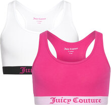 Juicy Couture Crop Top 2Pk Hanging Night & Underwear Underwear Tops Pink Juicy Couture