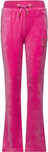 Diamante Velour Bootcut Bottoms Sweatpants Pink Juicy Couture
