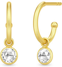Rosie Mini Hoops Accessories Jewellery Earrings Hoops Gull Julie Sandlau*Betinget Tilbud