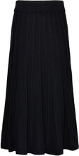Klara Skirt Black Skirts Knitted Skirts Svart Jumperfabriken*Betinget Tilbud