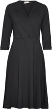 Kate Dress Black Dresses Wrap Dresses Svart Jumperfabriken*Betinget Tilbud