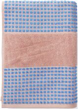 Check Håndklæde 70X140 Cm Soft Pink/Blå Home Textiles Bathroom Textiles Towels & Bath Towels Bath Towels Pink Juna